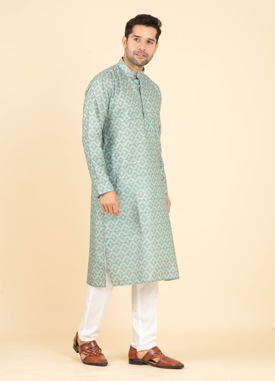 MLS PRINTED KURTA PAJAMA