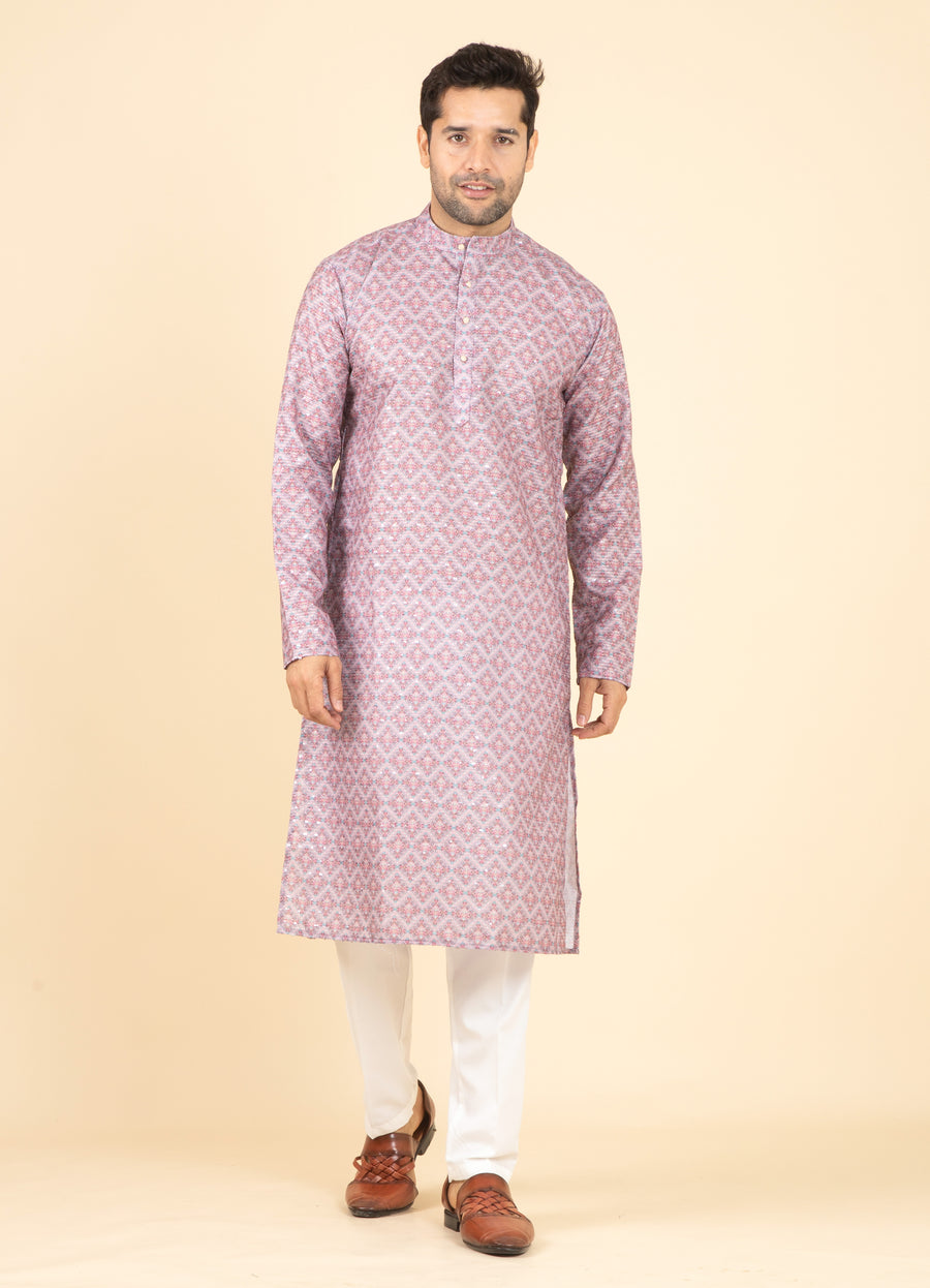 MLS PRINTED KURTA PAJAMA