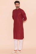 MLS CHIKANKARI KURTA PAJAMA