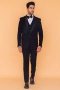 MLS EMBROIDERED TUXEDO SUIT 5 PCS