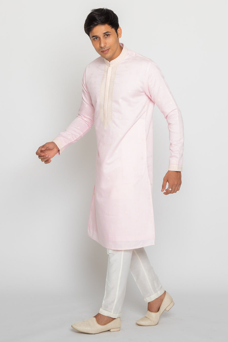 MLS EMBROIDERED KURTA PAJAMA