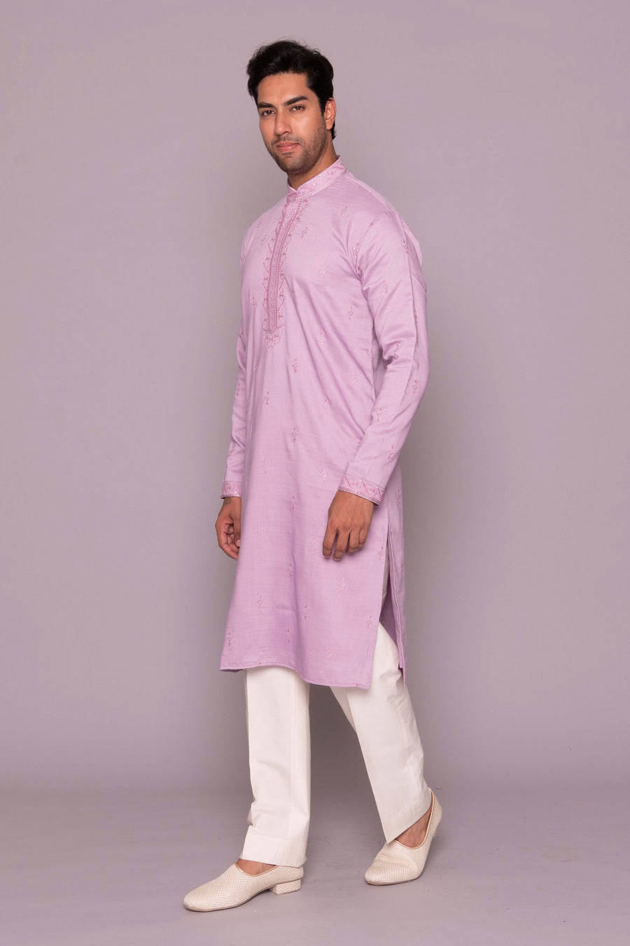MLS EMBROIDERED KURTA PAJAMA