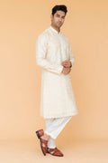 MLS EMBROIDERED KURTA PAJAMA