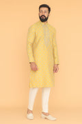 MLS EMBROIDERED KURTA PAJAMA