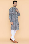 MLS PRINTED KURTA PYJAMA