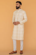 MLS EMBROIDERED KURTA PAJAMA
