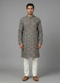 MLS PRINTED KURTA PAJAMA 2PCS