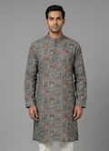 MLS PRINTED KURTA PAJAMA 2PCS