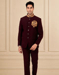 MLS EMBROIDERED JODHPURI SUIT 2PCS