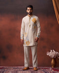 MLS EMBROIDERED KURTA PAJAMA 2PCS