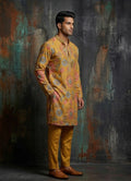 MLS EMBROIDERED KURTA PAJAMA 2PCS