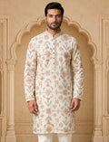MLS EMBROIDERED KURTA PAJAMA 2PCS