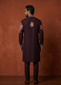 MLS EMBROIDERED KURTA PAJAMA 2PCS
