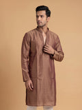 Silk Slend Self Embroidered Kurta Pajama 2Pc Prince