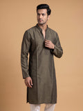 Silk Slend Self Embroidered Kurta Pajama 2Pc Prince