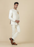 MLS EMBROIDERED JODHPURI SUIT 2PCS