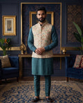 MLS EMBROIDERED JAWAHAR JACKET 1PC