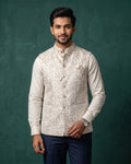 MLS EMBROIDERED JAWAHAR JACKET 1PC