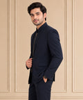 Japanese Suiting Solid, Plain Jodhpuri Suit 2Pc Saahab