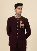 MLS EMBROIDERED JODHPURI SUIT 2PCS