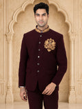 MLS EMBROIDERED JODHPURI SUIT 2PCS