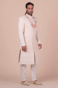 MLS EMBROIDERED SHERWANI 2 PCS