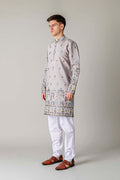 MLS EMBROIDERED KURTA PAJAMA