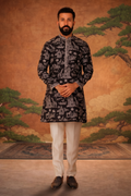 MLS EMBROIDERED KURTA PAJAMA
