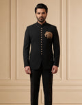 MLS EMBROIDERED JODHPURI SUIT 2PCS