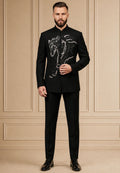 MLS EMBROIDERED JODHPURI SUIT 2PCS