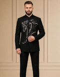 MLS EMBROIDERED JODHPURI SUIT 2PCS