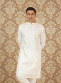 MLS EMBROIDERED KURTA PAJAMA