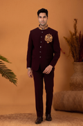 MLS EMBROIDERED JODHPURI SUIT 2PCS