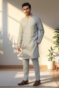 MLS EMBROIDERED KURTA PAJAMA