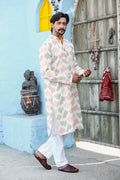 MLS COTTON IKAT PRINTED KURTA