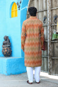 MLS Cotton Ikat Printed Kurta