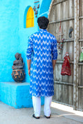 MLS Cotton Ikat Printed Kurta