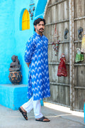 MLS Cotton Ikat Printed Kurta