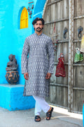 MLS COTTON IKAT PRINTED KURTA