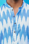 MLS Cotton Ikat Printed Kurta