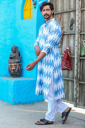 MLS Cotton Ikat Printed Kurta