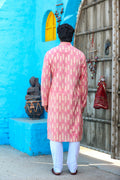 MLS Cotton Ikat Printed Kurta