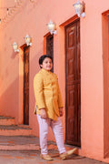 MLS SILK ASYMMETRIC KIDS INDO WESTERN 1 PCS