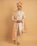 MLS GEORGETTE EMBROIDERED SHERWANI 1PCS