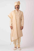 MLS EMBROIDERED SHERWANI 1 PC