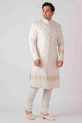MLS EMBROIDERED SHERWANI 1 PC