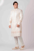 MLS EMBROIDERED SHERWANI 1 PC