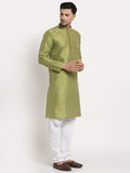 MLS Dupion Silk Plain Kurta
