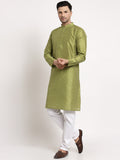 MLS Dupion Silk Plain Kurta