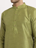 MLS Dupion Silk Plain Kurta